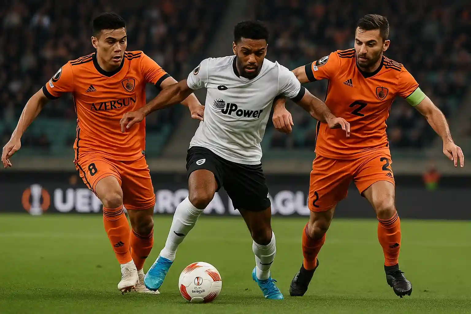 Cầu thủ tranh bóng quyết liệt ở vòng bảng Europa League